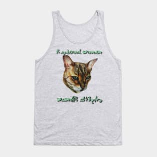 keyboard warrior cat has stuff to say Tank Top